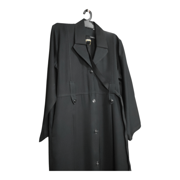 Modern Trench Coat-Inspired Abaya