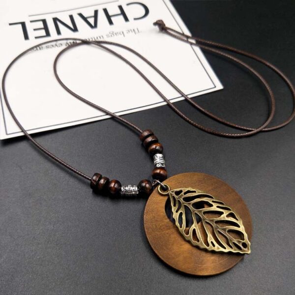 Handcrafted Wooden Pendant Necklace Collection
