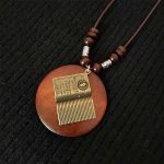 Handcrafted Wooden Pendant Necklace Collection - Image 15
