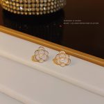Camellia Mosquito Coil Ear Clip Earrings