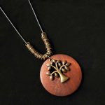 Handcrafted Wooden Pendant Necklace Collection - Image 10