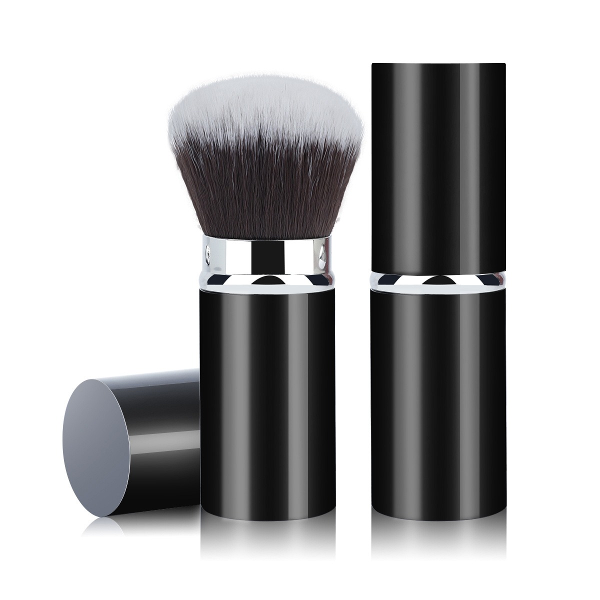 New-portable-telescopic-brush-makeup-small-8C-black-1.jpg Portable Kabuki Makeup Brush - Image 1