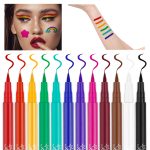 Flavery 12 Color Rainbow Liquid Eyeliner Set - Image 2