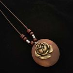 Handcrafted Wooden Pendant Necklace Collection - Image 6