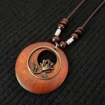 Handcrafted Wooden Pendant Necklace Collection - Image 5