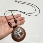 Handcrafted Wooden Pendant Necklace Collection - Image 4