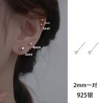 S925 Silver Needle Earrings for girls, Ear Piercing Earrings - Image 7