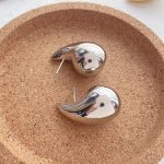 Gold Plated Teardrop Shaped Earrings - Image 7
