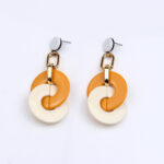 Trendy Double Circle Dangle Earrings - Image 2
