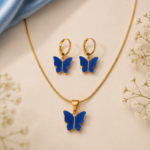 Butterfly Earrings and Pendent - Image 9