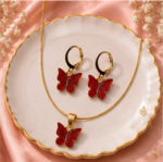 Butterfly Earrings and Pendent - Image 8