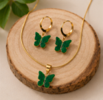 Butterfly Earrings and Pendent - Image 7