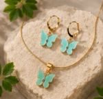 Butterfly Earrings and Pendent - Image 5