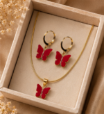 Butterfly Earrings and Pendent - Image 2
