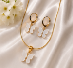 Butterfly Earrings and Pendent - Image 3
